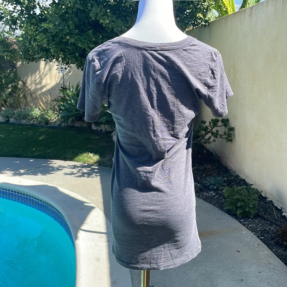 VS PINK | gray V-neck T-shirt by Pink| Victorias Secret | Size XS - Picture 4 of 5